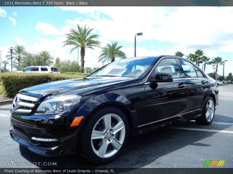 Black / Black 2011 Mercedes-Benz C 300 Sport
