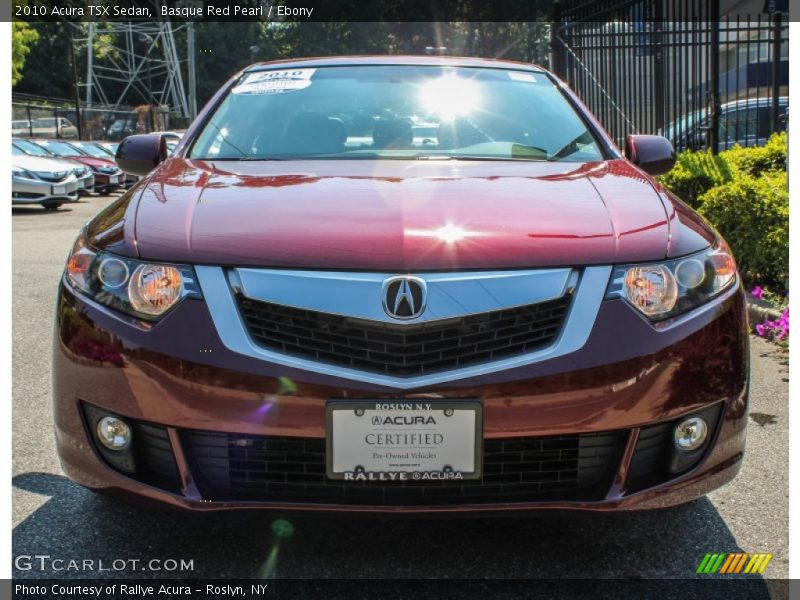 Basque Red Pearl / Ebony 2010 Acura TSX Sedan
