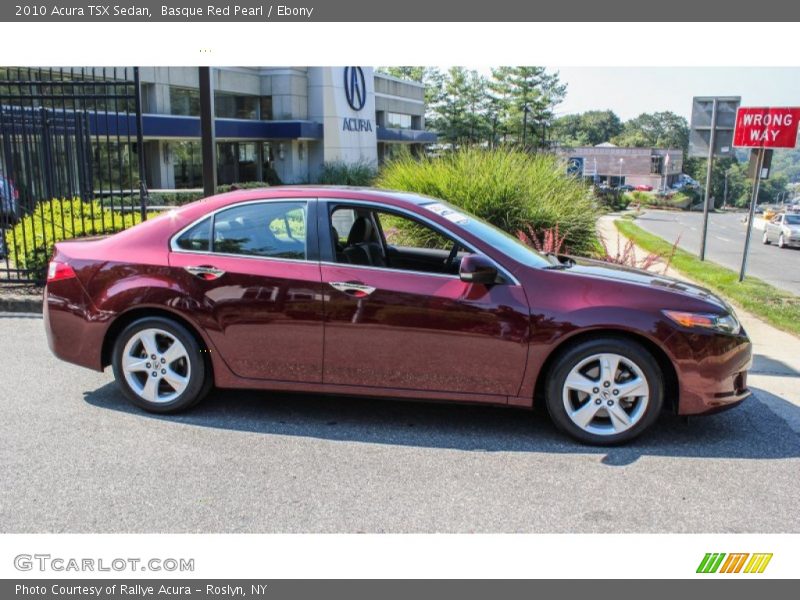Basque Red Pearl / Ebony 2010 Acura TSX Sedan