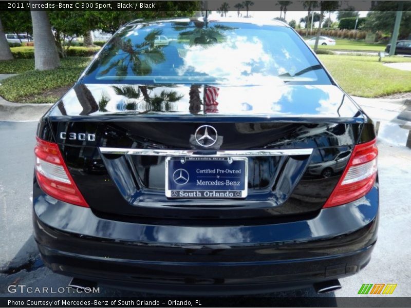 Black / Black 2011 Mercedes-Benz C 300 Sport