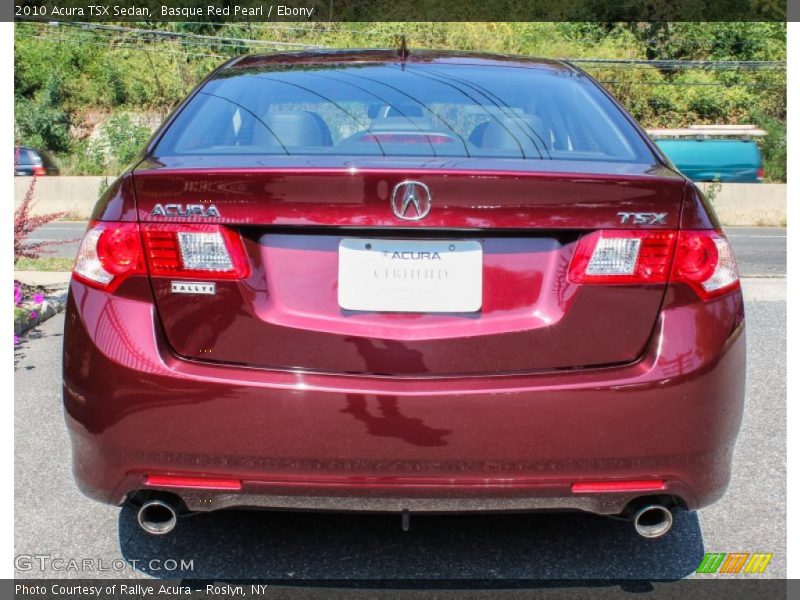 Basque Red Pearl / Ebony 2010 Acura TSX Sedan