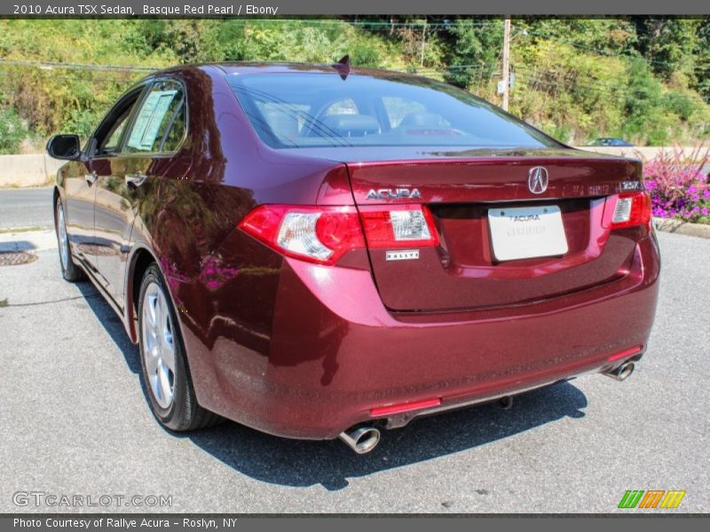 Basque Red Pearl / Ebony 2010 Acura TSX Sedan
