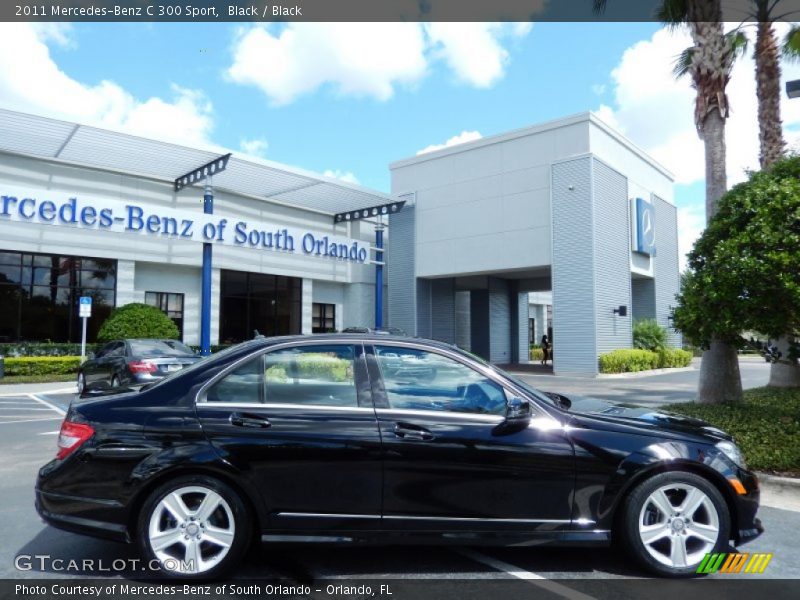 Black / Black 2011 Mercedes-Benz C 300 Sport