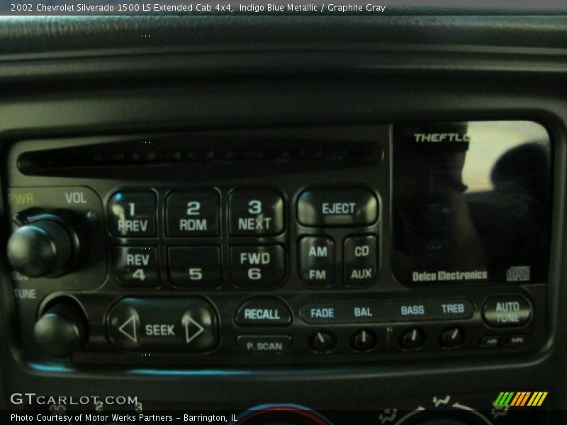 Indigo Blue Metallic / Graphite Gray 2002 Chevrolet Silverado 1500 LS Extended Cab 4x4