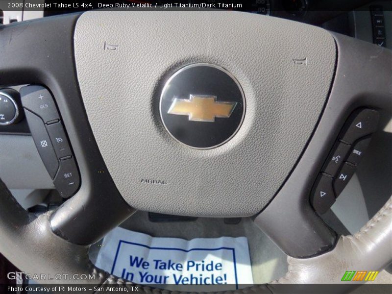 Deep Ruby Metallic / Light Titanium/Dark Titanium 2008 Chevrolet Tahoe LS 4x4