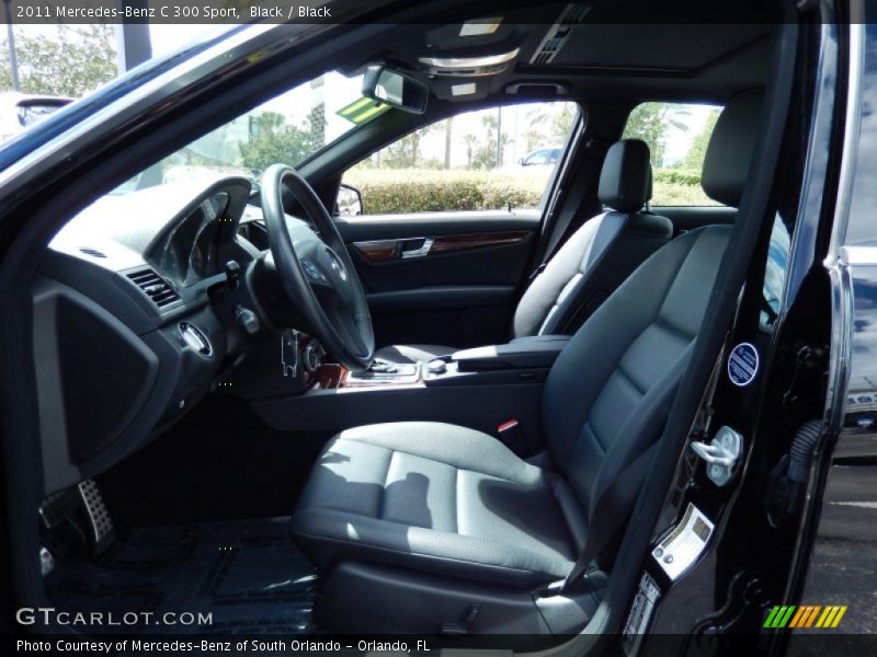 Black / Black 2011 Mercedes-Benz C 300 Sport