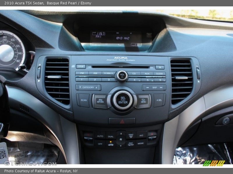 Basque Red Pearl / Ebony 2010 Acura TSX Sedan