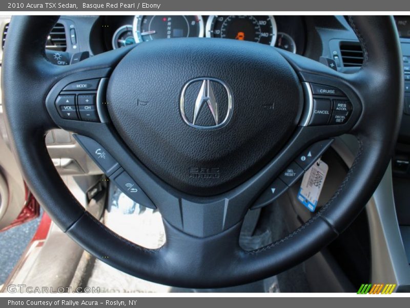 Basque Red Pearl / Ebony 2010 Acura TSX Sedan