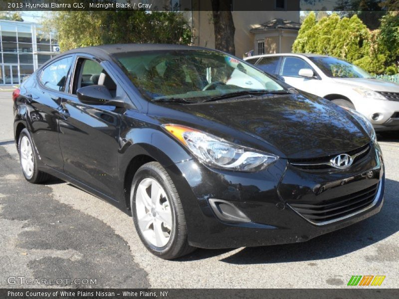 Midnight Black / Gray 2013 Hyundai Elantra GLS