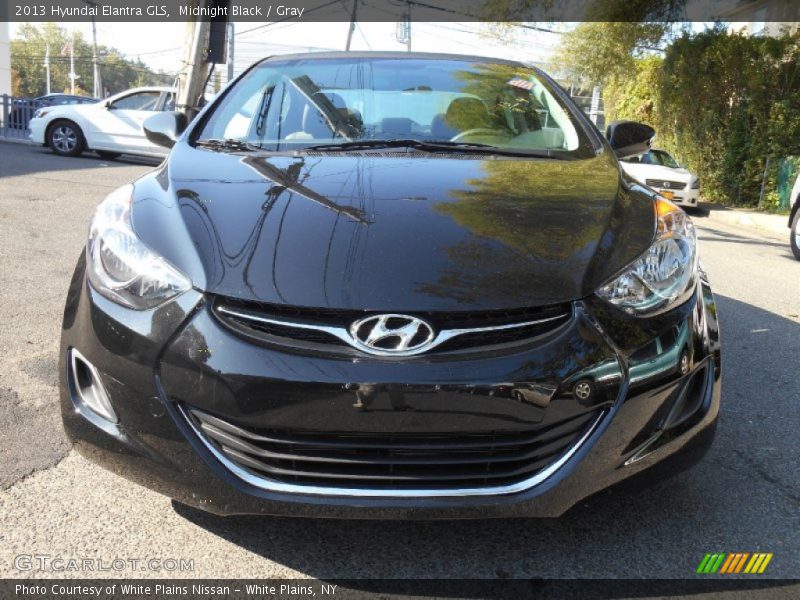 Midnight Black / Gray 2013 Hyundai Elantra GLS