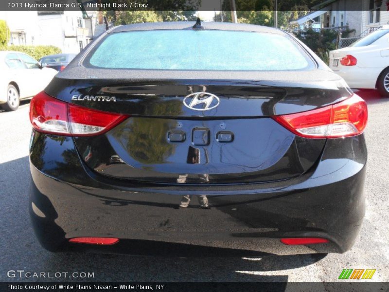 Midnight Black / Gray 2013 Hyundai Elantra GLS