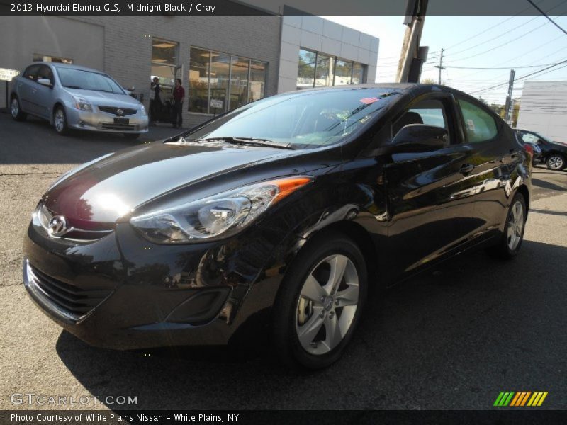Midnight Black / Gray 2013 Hyundai Elantra GLS