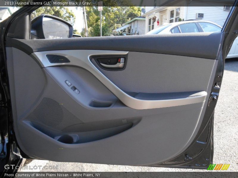 Midnight Black / Gray 2013 Hyundai Elantra GLS