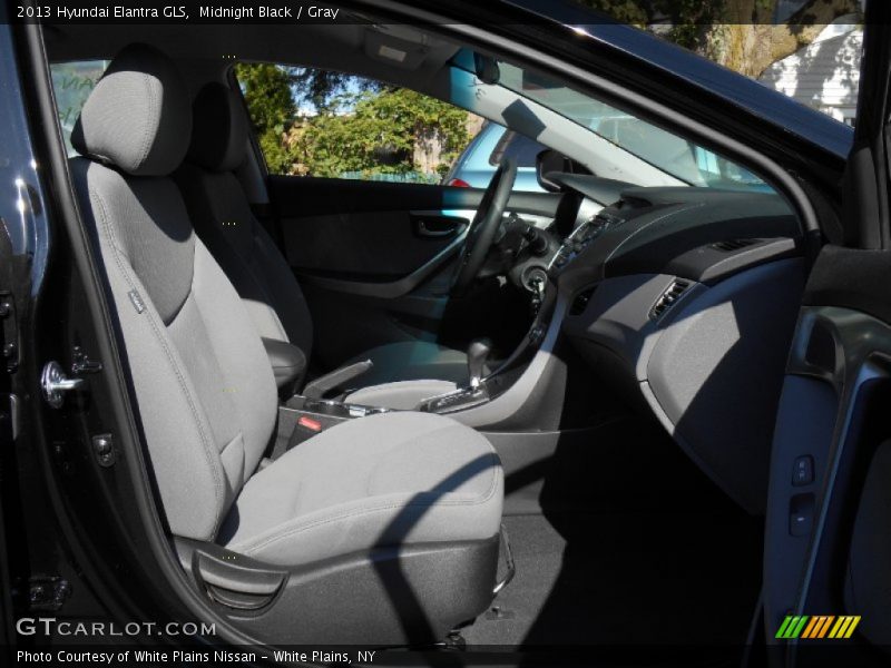 Midnight Black / Gray 2013 Hyundai Elantra GLS