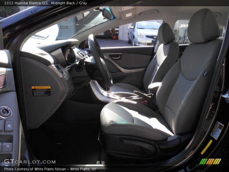 Midnight Black / Gray 2013 Hyundai Elantra GLS