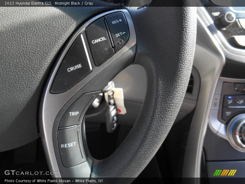 Midnight Black / Gray 2013 Hyundai Elantra GLS