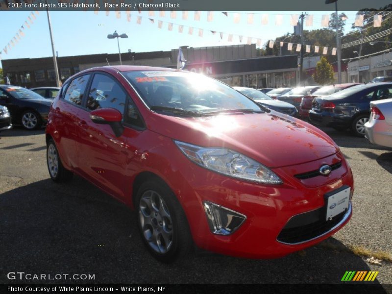 Race Red / Charcoal Black 2012 Ford Fiesta SES Hatchback
