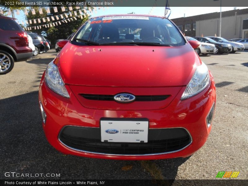 Race Red / Charcoal Black 2012 Ford Fiesta SES Hatchback