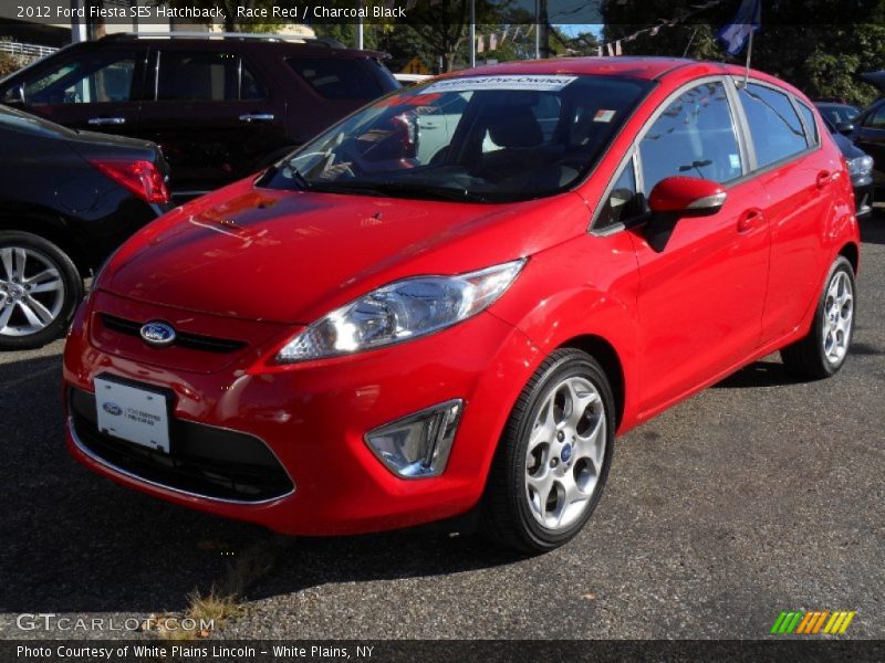 Race Red / Charcoal Black 2012 Ford Fiesta SES Hatchback