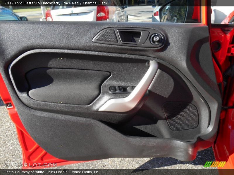 Race Red / Charcoal Black 2012 Ford Fiesta SES Hatchback