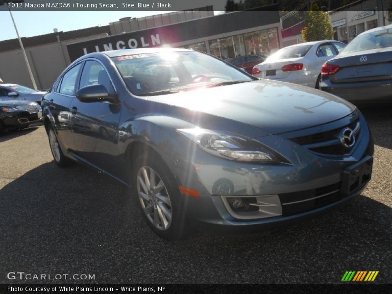 Steel Blue / Black 2012 Mazda MAZDA6 i Touring Sedan