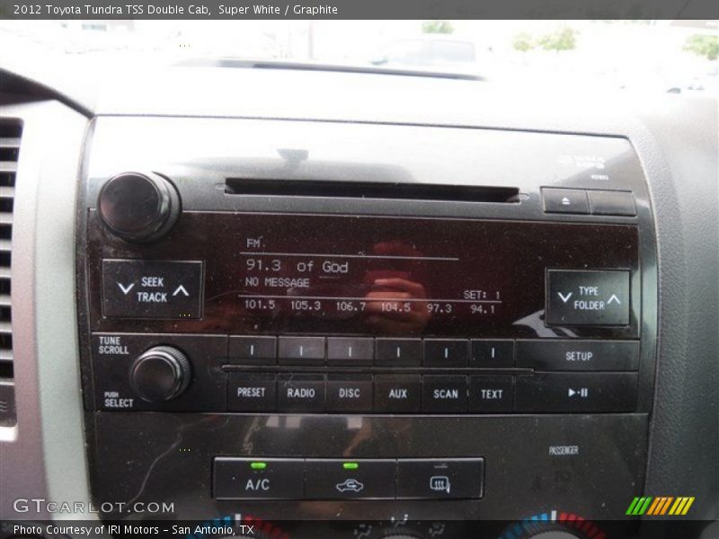 Super White / Graphite 2012 Toyota Tundra TSS Double Cab
