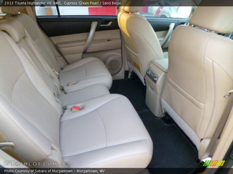 Cypress Green Pearl / Sand Beige 2013 Toyota Highlander V6 4WD
