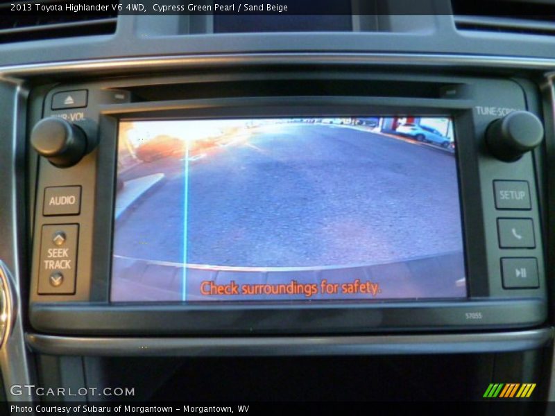 Cypress Green Pearl / Sand Beige 2013 Toyota Highlander V6 4WD