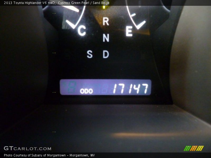 Cypress Green Pearl / Sand Beige 2013 Toyota Highlander V6 4WD