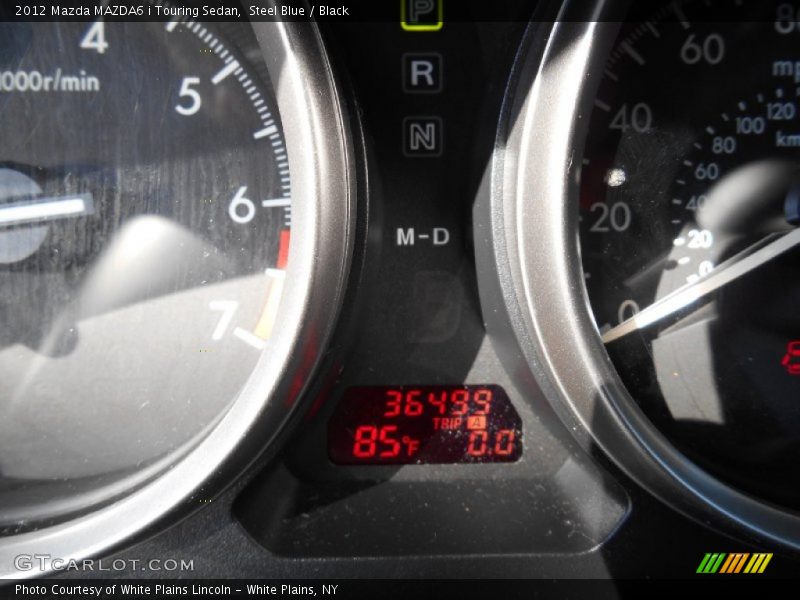 Steel Blue / Black 2012 Mazda MAZDA6 i Touring Sedan