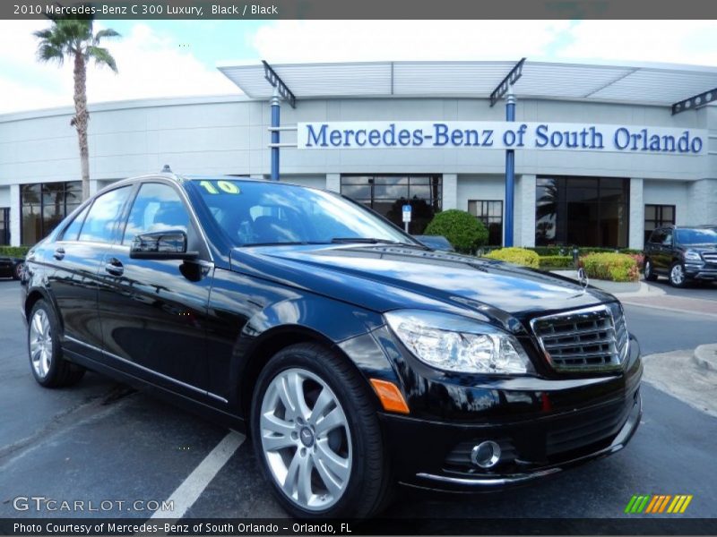 Black / Black 2010 Mercedes-Benz C 300 Luxury