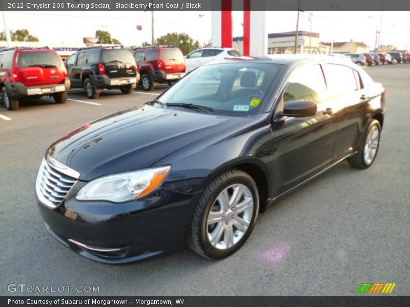 Blackberry Pearl Coat / Black 2012 Chrysler 200 Touring Sedan