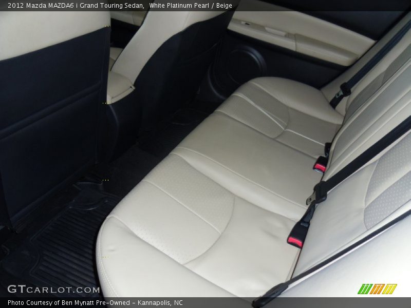 White Platinum Pearl / Beige 2012 Mazda MAZDA6 i Grand Touring Sedan