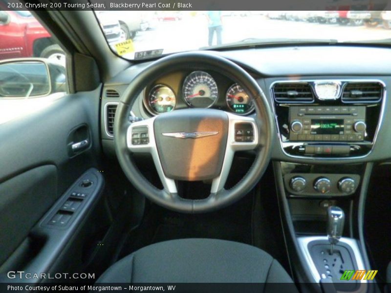 Blackberry Pearl Coat / Black 2012 Chrysler 200 Touring Sedan