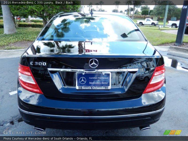Black / Black 2010 Mercedes-Benz C 300 Luxury