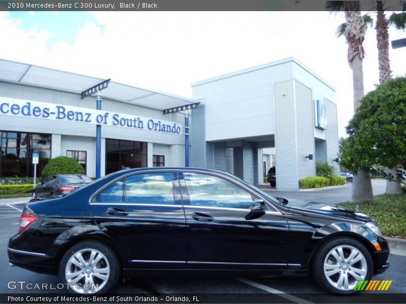 Black / Black 2010 Mercedes-Benz C 300 Luxury