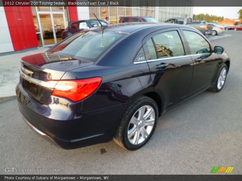 Blackberry Pearl Coat / Black 2012 Chrysler 200 Touring Sedan