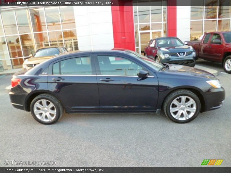 Blackberry Pearl Coat / Black 2012 Chrysler 200 Touring Sedan