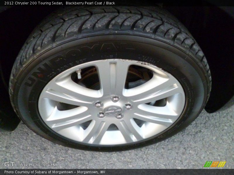 Blackberry Pearl Coat / Black 2012 Chrysler 200 Touring Sedan