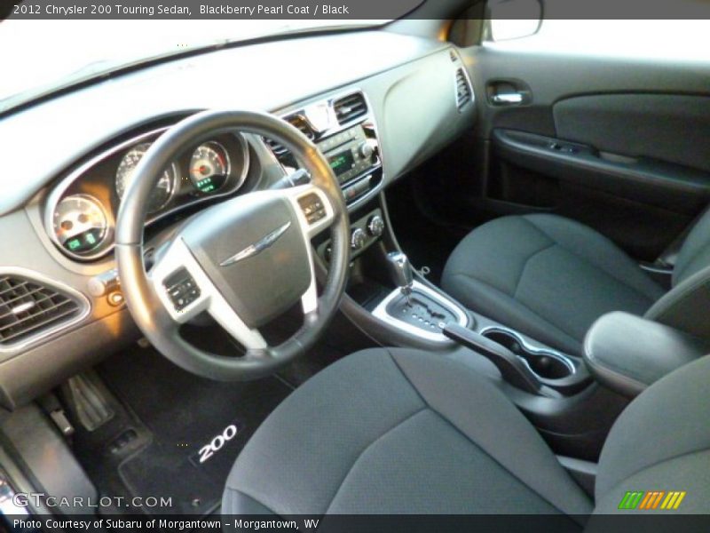 Blackberry Pearl Coat / Black 2012 Chrysler 200 Touring Sedan