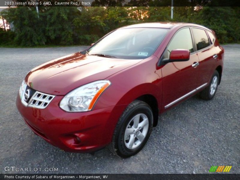 Cayenne Red / Black 2013 Nissan Rogue S AWD