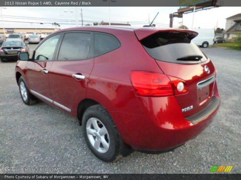Cayenne Red / Black 2013 Nissan Rogue S AWD