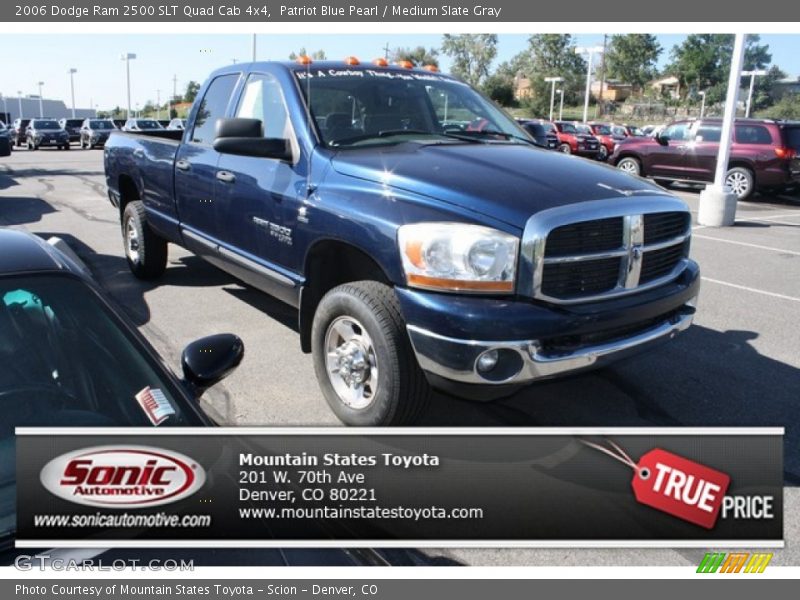 Patriot Blue Pearl / Medium Slate Gray 2006 Dodge Ram 2500 SLT Quad Cab 4x4
