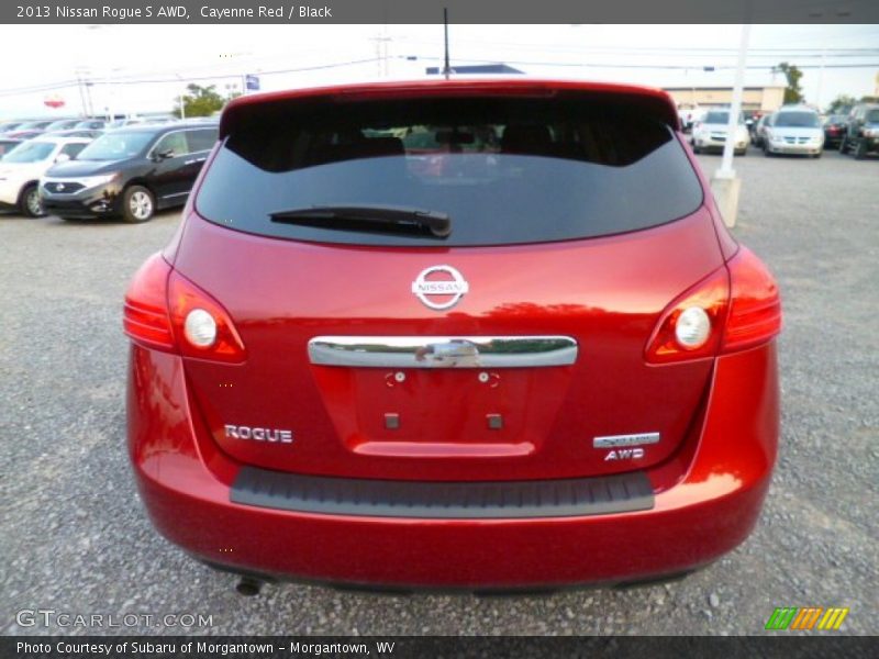 Cayenne Red / Black 2013 Nissan Rogue S AWD