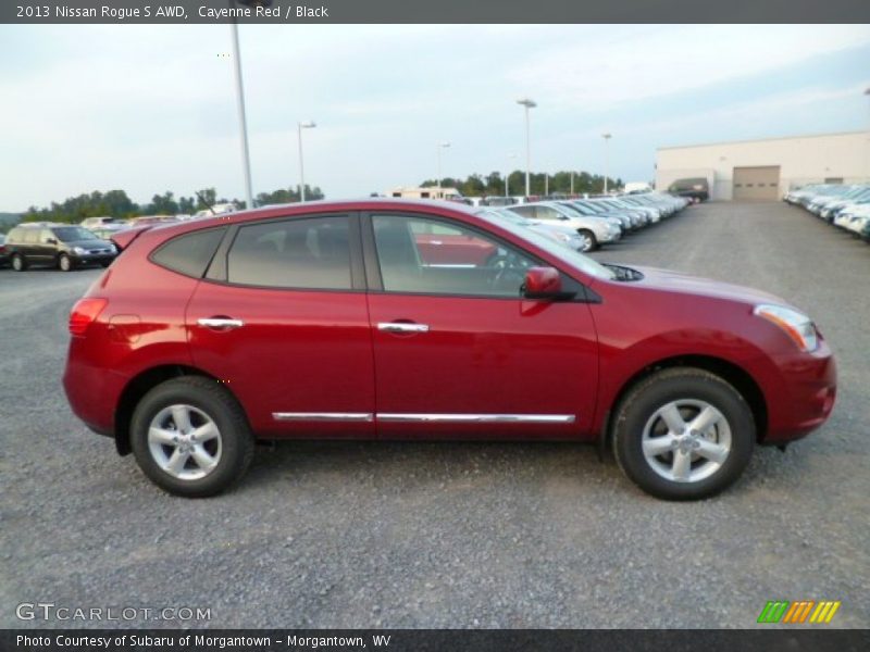 Cayenne Red / Black 2013 Nissan Rogue S AWD
