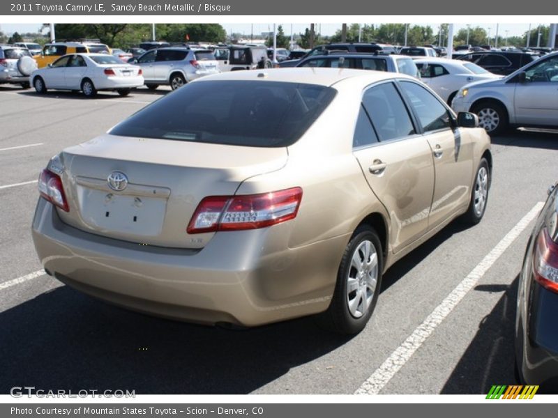 Sandy Beach Metallic / Bisque 2011 Toyota Camry LE