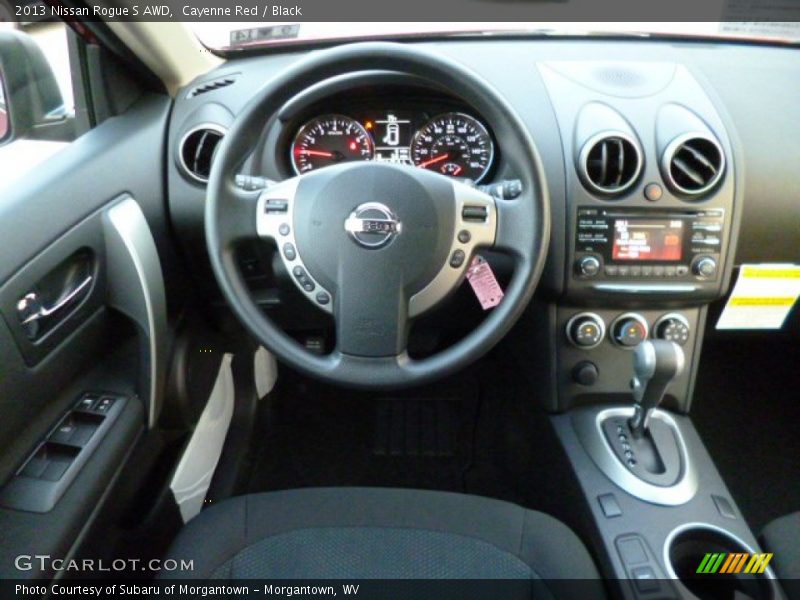 Cayenne Red / Black 2013 Nissan Rogue S AWD