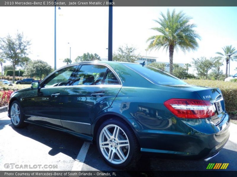 Jade Green Metallic / Black 2010 Mercedes-Benz E 350 Sedan