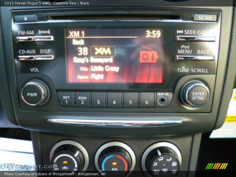 Cayenne Red / Black 2013 Nissan Rogue S AWD