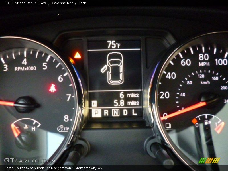 Cayenne Red / Black 2013 Nissan Rogue S AWD